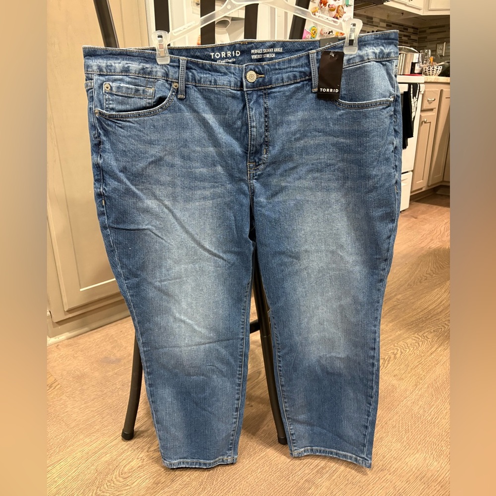 Torrid Vintage Stretch Skinny Ankle Jeans - Blue